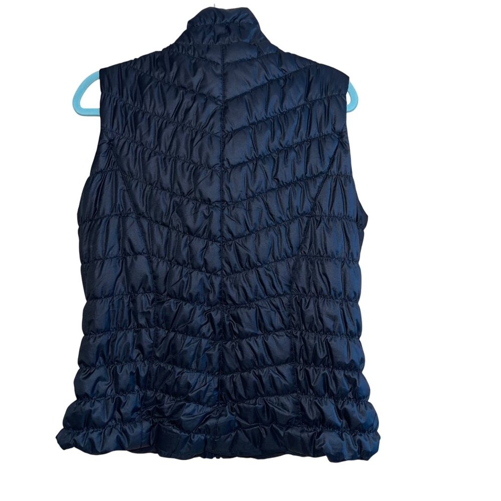 GG Blue Womens Vest Size XL Black Heritage Full Zip Puffer Quilted Casual - Picture 7 of 7